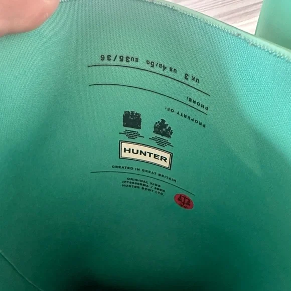 Hunter Green Rain Boots - Picture 5 of 7